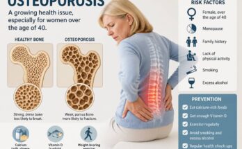 Osteoporosis is a growing health issue, especially for women over the age of 40.